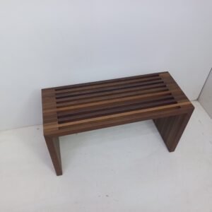 ספסל למקלחת מעץ טיק "נינו" 80*32